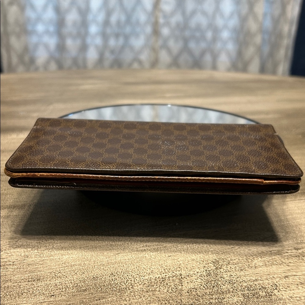 103. Celine Brown Macadam Leather Wallet, COA - Picture 4 of 15